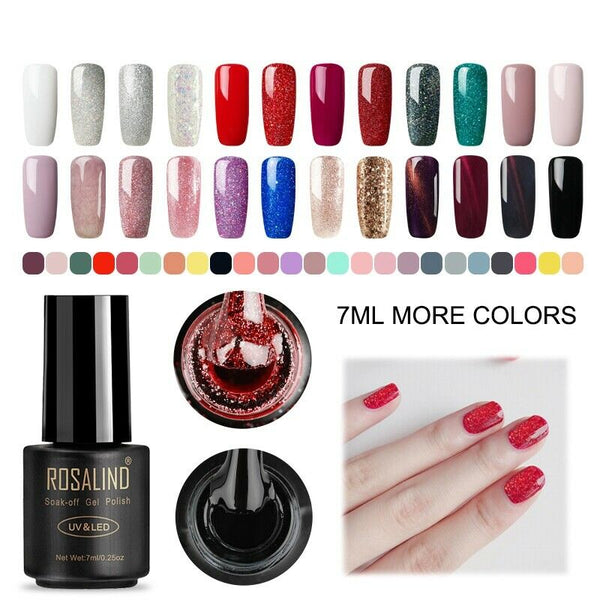 Rosalind 7 Ml Uv Gel Lak Nagellak Set Voor Manicure Semi Permanente Hybrid  F7X9