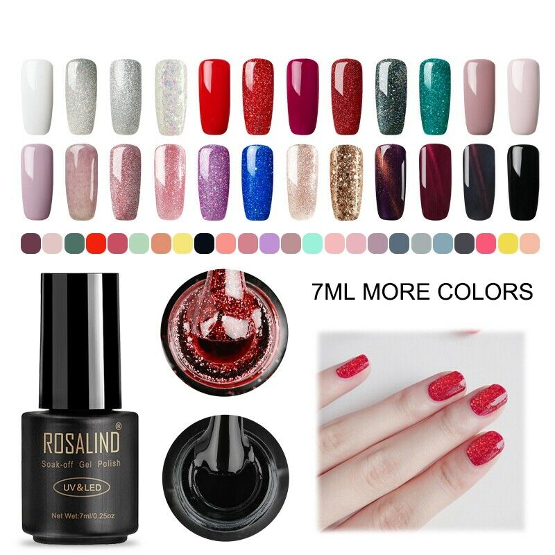 Rosalind 7 Ml Uv Gel Lak Nagellak Set Voor Manicure Semi Permanente Hybrid  F7X9