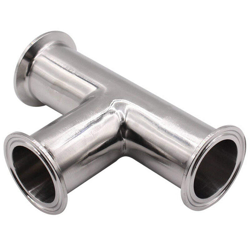 1.5Inch 38Mm Sanitary Tri Clamp 3 Way Tee 304 Stainless Steel Sanitary Ferr F8X5