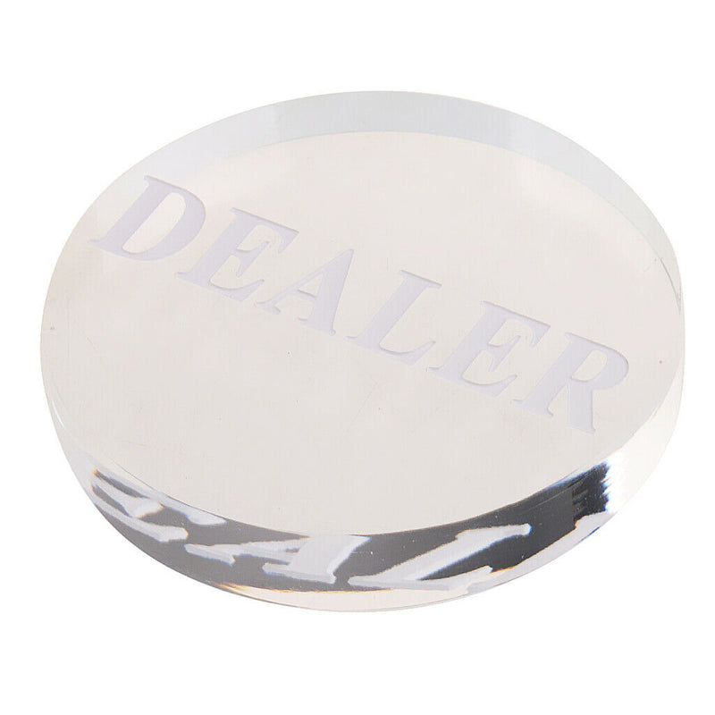 Acrylic Poker Dealer Button Poker Game Pressing Poker Cards Game Guard 56mm