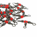 25pcs 3-Way Stainless Steel Fishing Swivels Triple Tool - 36mm S2E5