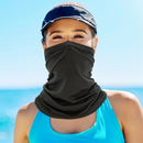 Cycling Pure Face Cover Riding Sunscreen Scarf Outdoor Bandana (Black)
