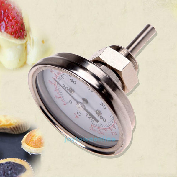 1/2" Stainless Steel Thermometer for Moonshine Still Condenser Brew Pot Oven