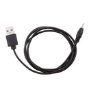 2 Pcs 5V USB 2.0 A Male To 2.5x0.7mm Male DC Plug Tablet Charging Cable Cord