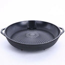 Round Stone Coated Baking Pan Bbq Grill Plate for Smokeless Nonstick Barbec