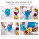 Transparent Ice Shaver Ice Machine Snow Cone Machine Portable Manual Hand Crank