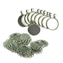 30pcs Blank Tray Round Cabochon Setting Empty Bezel Pendant Jewelry Design