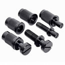 Electric Guitar Saddle Bridge Set Studs For 6-String LP Black
