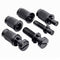 Electric Guitar Saddle Bridge Set Studs For 6-String LP Black