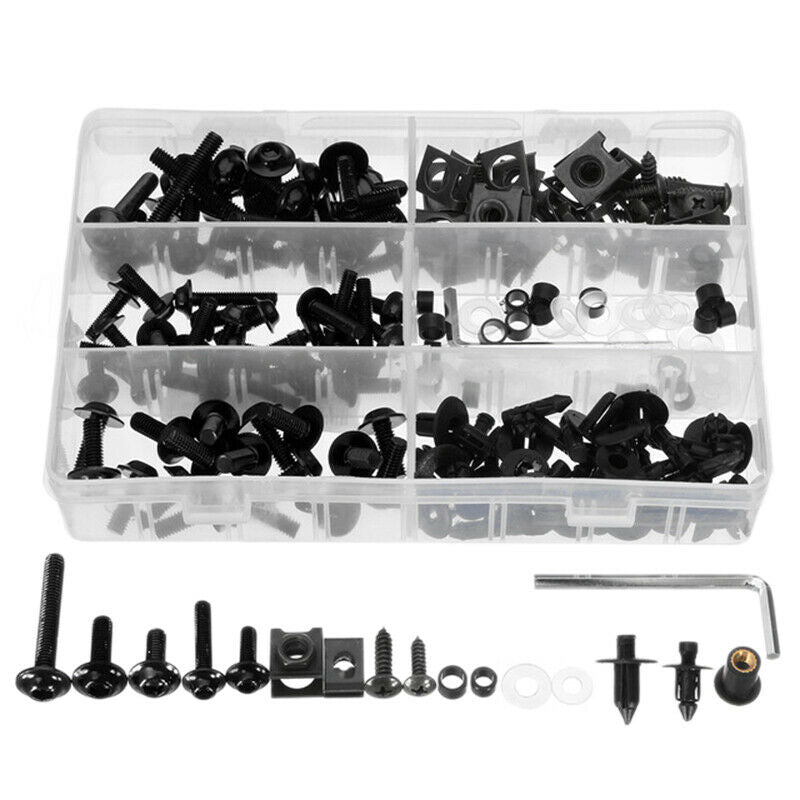 198 Pcs Full Motorcycle Fairing Bolt Set Nut Bolt, Clip Screw Full Set For  G9J9