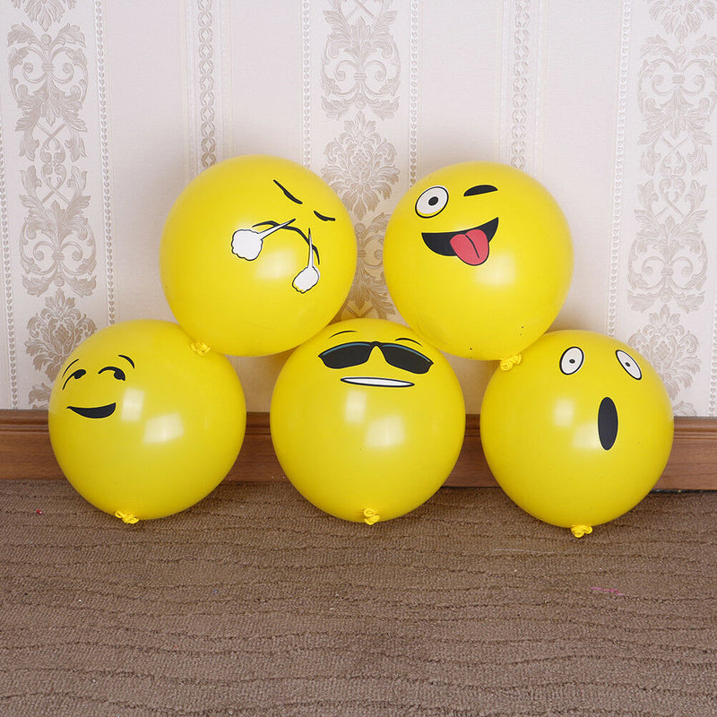 10x 12inch  balloons expression yellow latex balloons for party wedding  â„–[