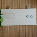 Parrot Pet Bird Wooden Hanging Stand Perch Platform Toys 13x28cm ,w/ G7P0