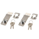 2pcs Door Locking Hasp Stainless Steel Boat Marine Safety Hatch Cabin Lock