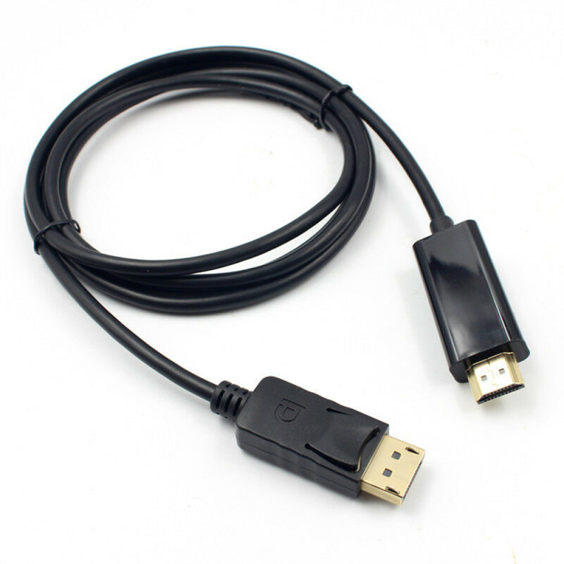 DisplayPort Display Port PCDP to HDMI Male M/M Cord Cable 6FT For PC HDTV 1.8M