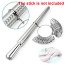 Metal Steel Ring Sizer Guage Mandrel Finger Sizing Measure Stick Standard Tool--