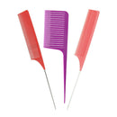 3Pcs Plastic Weaving Highlighting Foiling Hair Comb Salon Hair Dyeing Brush Tool