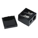Double Holes Pencil Sharpener Make-Up Pencil Multifunctional Pencil Sharpener 3C