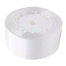1 roll 40mm 22 Meters silk satin ribbon for wedding party(white) J5F9