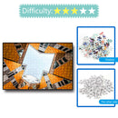 1000 Pieces Paper Jigsaw Puzzles Geometry Building Assembling Craft Decor