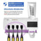 Solar UV Light Ultraviolet Toothbrush Sterilizer Automatic Toothpaste Dispe B7D7
