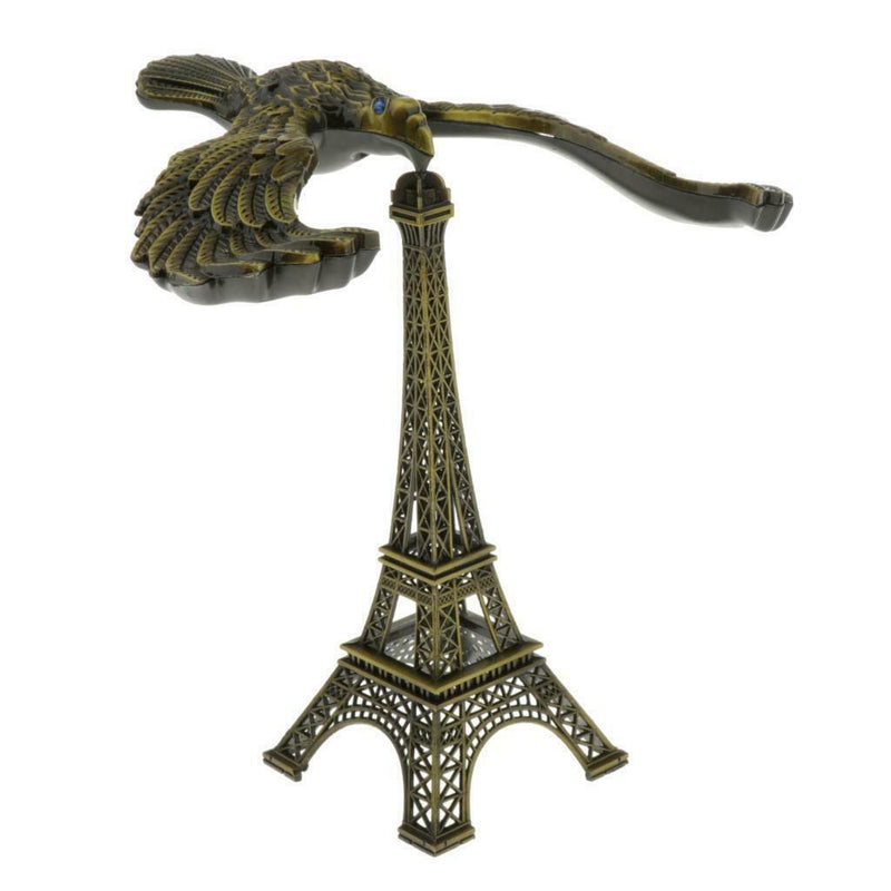Creative Iron Tower Balance Eagle Statue Gift DIY Craft bronze 20cm