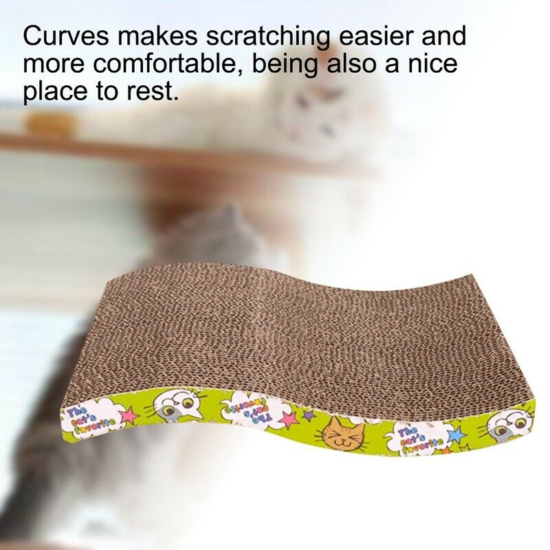 Pet Cat Kitten Scratch Scratcher Pad Seize Catch Board Mat Catnip Bed S sha X4M9