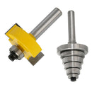 Rabbet Router Bit with 6 Pieces Bearings Set - 8mm Shank Woodworking Tool