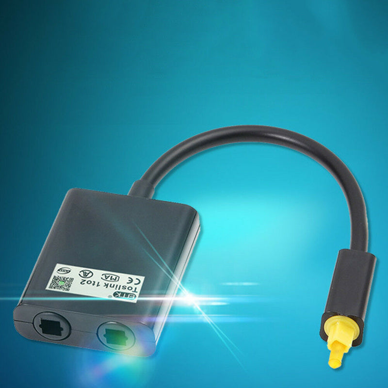 16cm 1-in-2 out Digital Optical Audio Splitter Adapter Cable Device for CD DVD