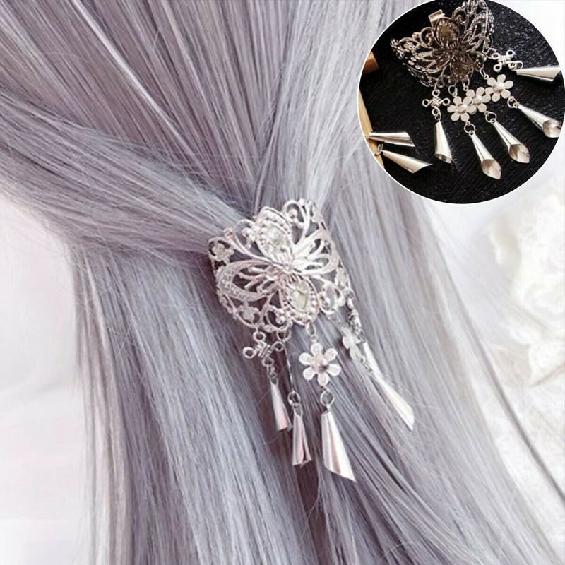 Women Alloy Comb Hair Clips Pin Flower Hairpins Bell Tassel Hairpin Accessories