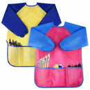 Pack of 2 Kids Art Smocks, Children Waterproof Artist Painting Aprons Long  E6S7