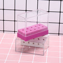 10 holes nail drill bit holder stand displayer organizer nail art manicure box Z