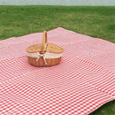 Handmade Wicker Basket with Handle, Wicker Camping Picnic Basket with Doubl N4P5