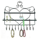 Wall-Mounted Earrings Storage Bag Hanging Closet Jewelry Storage Rack Black