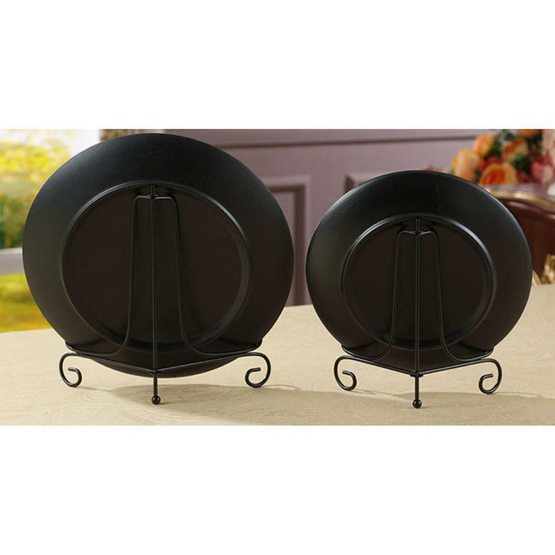 4x Metal Display Easel Stand Plate Bowl Dish Picture Phote Teacake Holder 4"