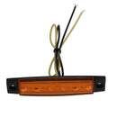Amber Waterproof 6SMD LED Car Bus Truck Trailer Side Indicator Marker Lamp Light