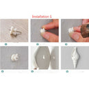 White Ceramic Pottery Sea Shell Conch Flower Vase Home Wall Hanging Decor