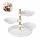 4 Layers Dried Fruit Plates Rotary Cake Desserts Stand Pastry Candy Snack T