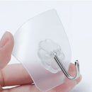 6pc Wall Hooks Strong Transparent Suction Cup Sucker Hanger For Kitchen Bat P3P8