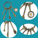Creative Metal Car Keyring Kitchenware Kitchen Supplies Keychain Key Chain Ring
