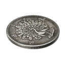 24mm Magic Coin Myanmar Peacock Pattern Coin Collection Necklace Pendant