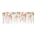 3X ANTI-STATIC DETANGLING SCALP MASSAGE HAIR COMB SHAMPOO COMB W/ FLOWER PRINTS