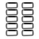 10pcs Outdoor Carabiners Keychain Key Ring Buckles Camping Hiking Climbing