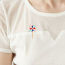 Colorful Windmill Brooches Badges Clothing Cartoon Enamel Shirt Lapel Pins