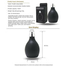 Barber Powder Spray Bottle Rubber, Empty Powder Blower, Refillable Hair Fiber