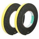 2pcs 15mm x 3mm Single Sided Self Adhesive Shockproof Sponge Foam Tape 4M Length
