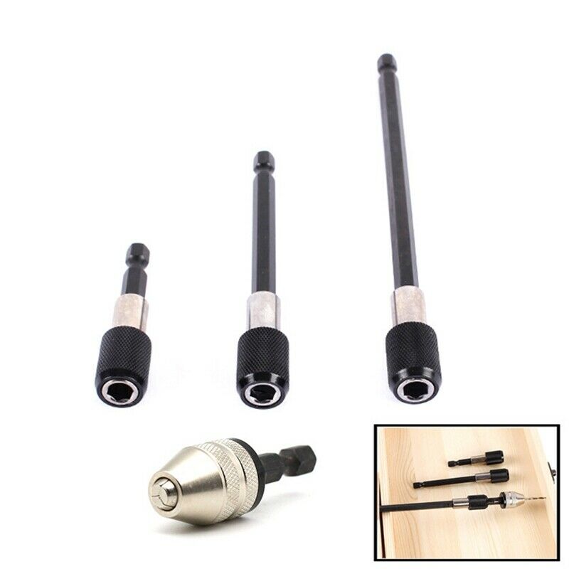 1/4 inch 3/8 inch 1/2 inch Socket Adapter Impact Hex Shank Drill Bits Set 3