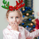 Xmas Reindeer Antler Feather Headband Party Supply Costumes Headwear Girl Props