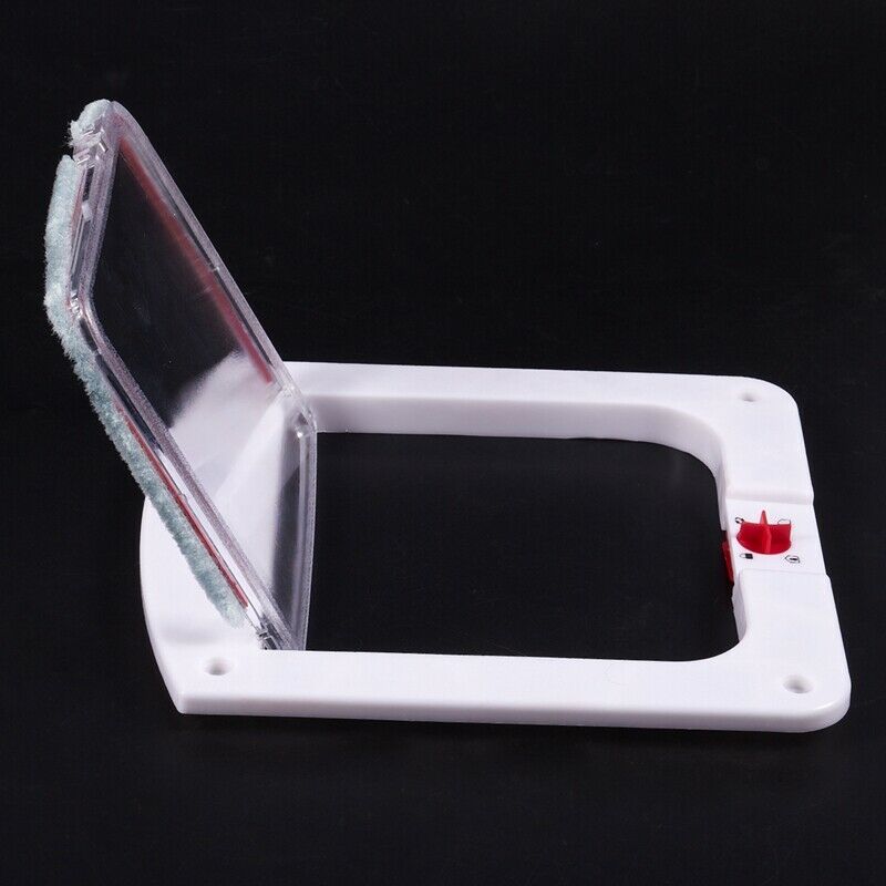 Plastic door White 4 Positions for Cat Dog X9X4
