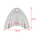 10x Polished Boat Stainless Steel Clamshell Vent/Wire Cover Clam Shell Vent