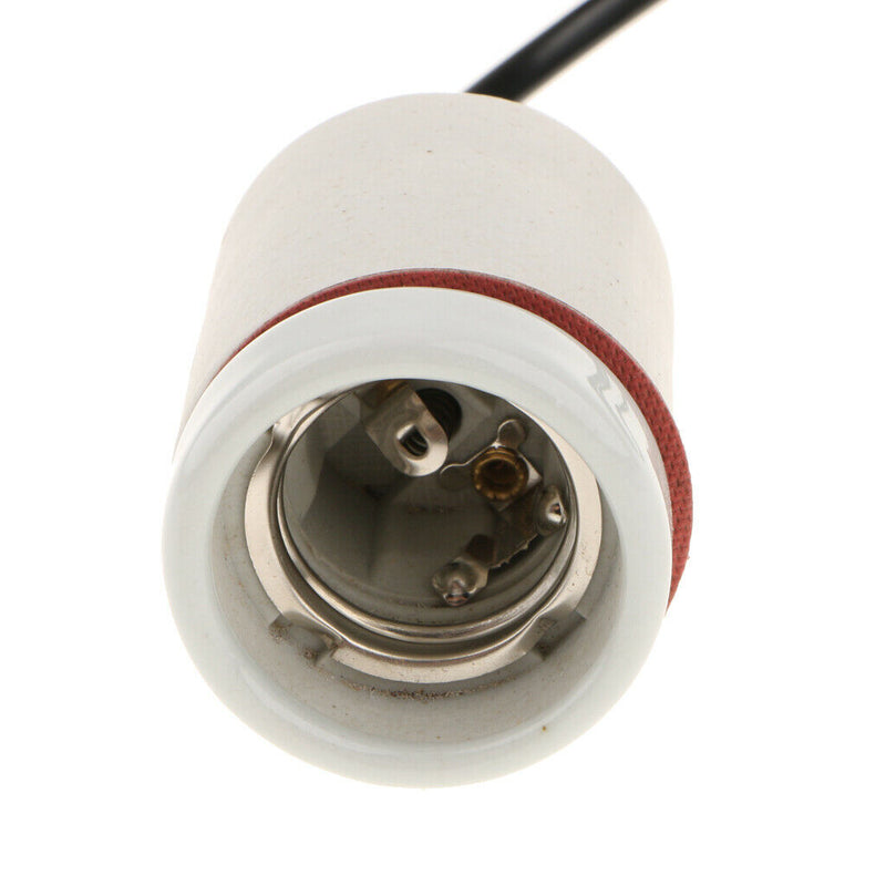 UK Plug Ceramic Heat Emitter Reptile Light Base Brooder Lamp Holder Socket